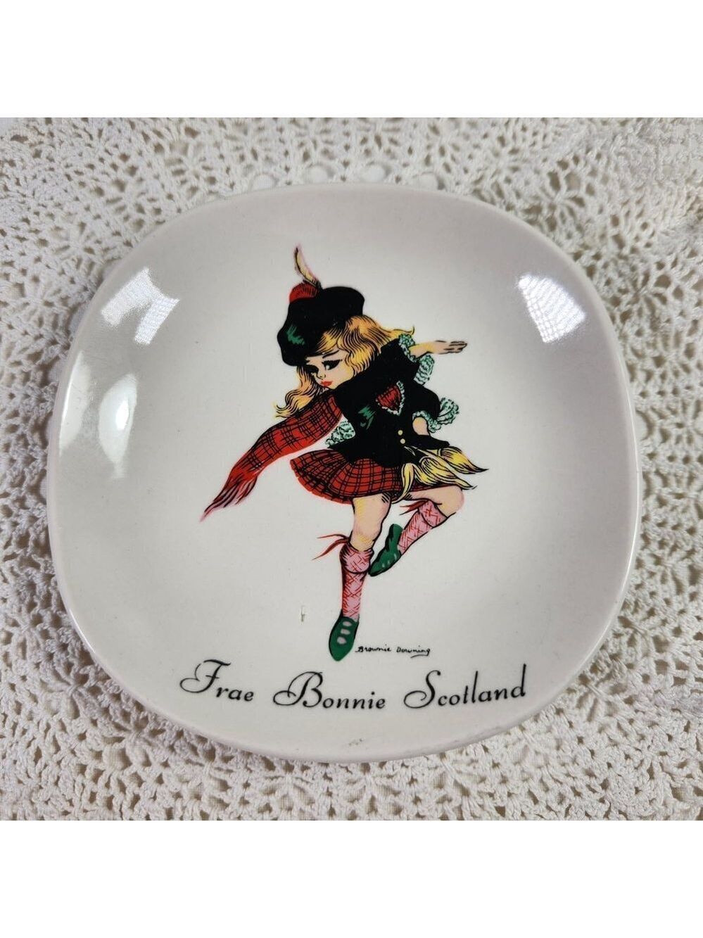 Brownie Downing Ceramics Frae Bonnie Scotland Dish J.H. Weatherby & Sons
